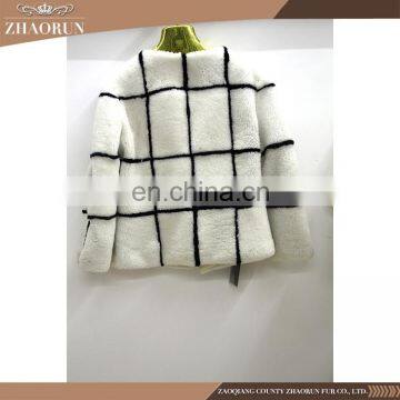 Best Quality Lady'S Fur Garment And Jacket White Sheepskin Fur Coat For Winter photo-2