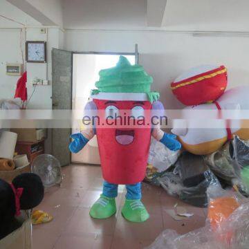 2016 high quality CE customed cup mascot costume for adults