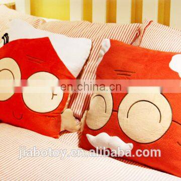 Customize lovely cartoon stuffed cute cushion plush push different pillow manufacture best quality and lowest price