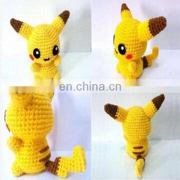 Pikachu Pokemon Character Free amigurumi crochet doll