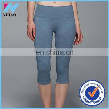 Yihao new design breathable women's cotton sports running pants wholesale yoga legging