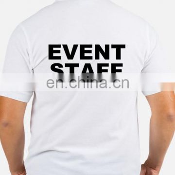 Event staff wear customised design tshirt in bulk