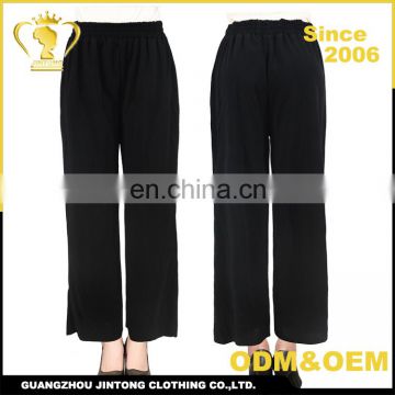 Hot selling wholesale ladies wearing outdoor formal black pants