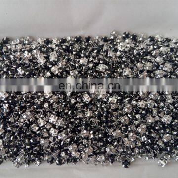 Wholesale Ss16 Jet Flat Back Rhinestones With Back Cross Claw Settings