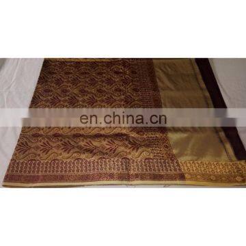 Women's Designer Wedding Wear Red Handmade Valkalam Banarasi Silk Bridal Saree Party Wear Dress photo-4