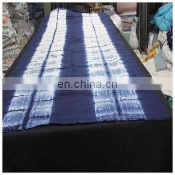 5 Yard Tie Dye Shibori Printed Indigo Blue Light Weight 100% Cotton Voile Fabric