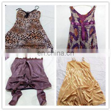 used clothing cambodia ladies sexy silk night wear sleeping wear