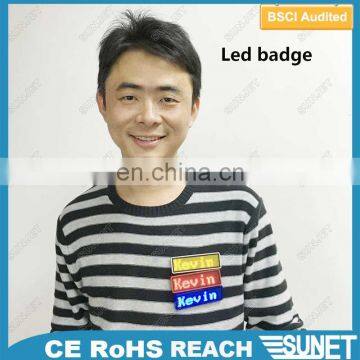 Innovative Products Usb Rechargeable led programmable scrolling name badge