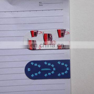 New products customized logo and shape cheap paper magnetic bookmark clips