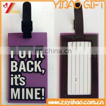 2016 cheapest promotion item soft pvc luggage tags,travel tags with embossed logo