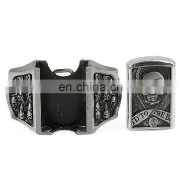 Unique Products 2017 Fationable Accessories Metal Skull Head Firefighter Belt Buckles