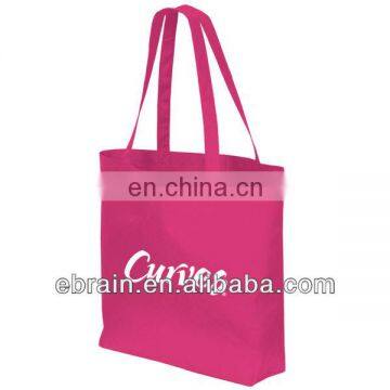 COLOURED COTTON DOUBLE LONG HANDLE CONFERENCE BAG