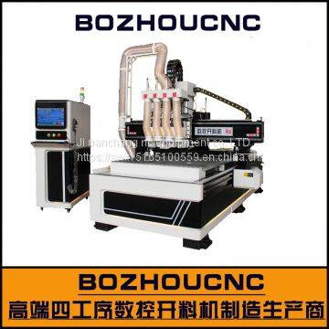 Composite Plate CNC Cutting Machine Automatic Tool Change 12 Knife Bank Woodworking Engraving Machine Factory Holing Cutting Woodworking Engraving Machine Supplier photo-5