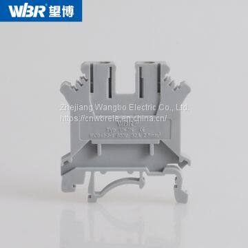 Din rail terminal blocks UK3N Pure copper connector Screw terminal block