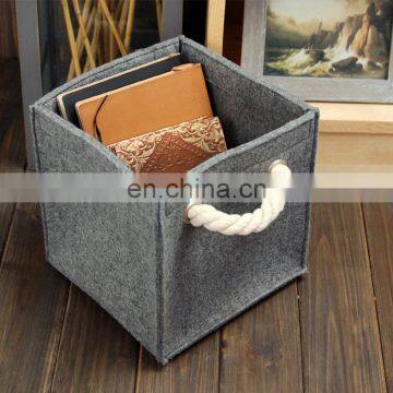 Storage Bin Home Organizer Household Felt Fabric Storage Basket photo-5