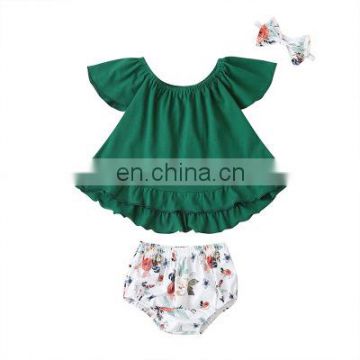 2020 Summer Baby Set Printing Baby's Top Shorts Wholesale