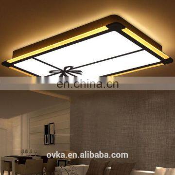 Atmospheric rectangular living room lamp modern ceiling led side-emitting highlight creative minimalist bedroom Iron