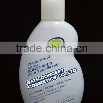 Customize Label Sunscreen Lotion ( various SPF value available)