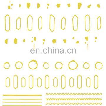 JOYFUL 354-359 Gold English Letter Words 3D Adhesive Japanese Simple All-match DIY Nail Beauty Decals Stickers photo-6