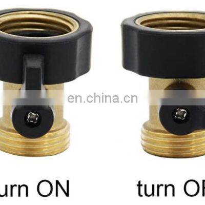 Garden Brass One Way Water Hose Shut Off Valve photo-3