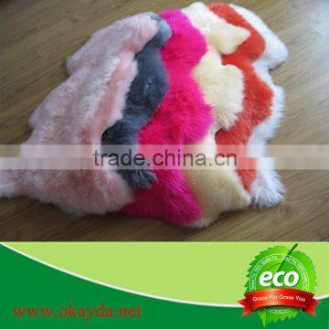 hot sale sheepskin fur trim rug