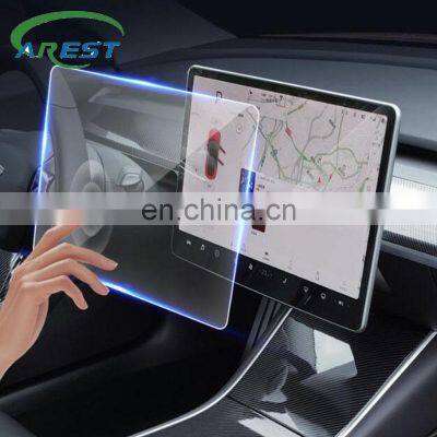 Car Center Control touch screen Tempered Glass Screen Protective film For Tesla Model 3 15'' LCD display protection accessories