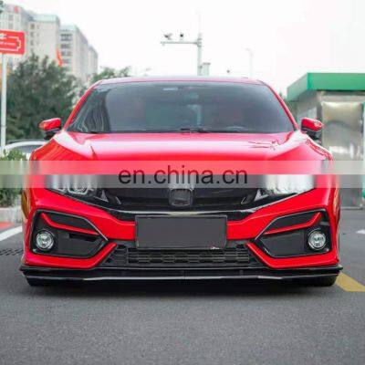 ABS Front Bumper Lip for Civic si 10th Gen Body Kit for Civic 2021 Rear Lip Side Skirt photo-4