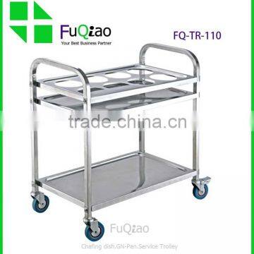 Hotel And Restaurant Supplies Stainless Steel Restaurant Food Service Trolley In Hotel Trolley