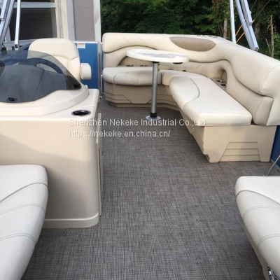 NEKEKE Width 200cm Soft PVC Self Draining Wave Pattern Boat Yacht Decking Sheet photo-4