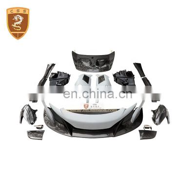 For Mclaren Mp4 12C 650S To 675Lt Carbon Fiber Auto Body Kit Car Bumper Engine Hood