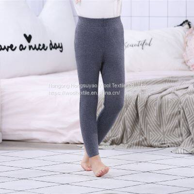 High Quality Cashmere Knitted Lounge Pants /Children's Cashmere Pants Price photo-3