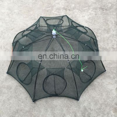 Automatic Fishing Net Shrimp Cage Nylon Foldable Crab Fish Trap Cast Folding Network