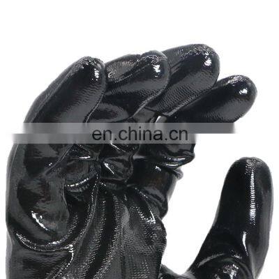 China Comfortable Breathable Flower Print Garden Nylon Shell Nitrile Work Gloves Wholesale photo-5