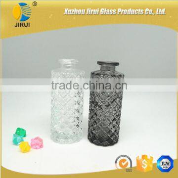 Clear Diamond Reed Diffuser Glass Bottle With Cork Stopper Supplier's Choice photo-4