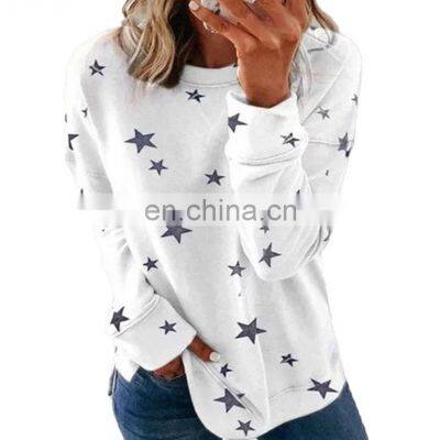 Factory Outlet 2021 Christmas Fall Winter Europe and America Amazon Loose Large Size Long Sleeve Printed Ladies Thick Sweater