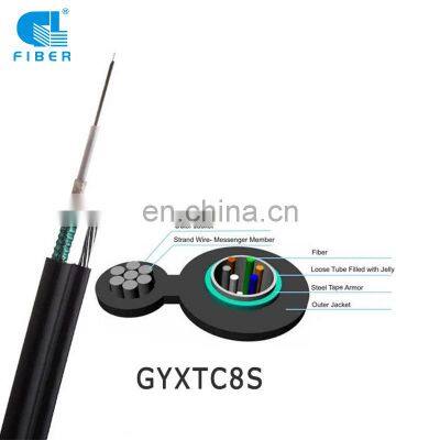 Gyxtc8y Ftth Central Loose Tube Single Mode 4/6/8 Core Fiber Optical Cable Ftth