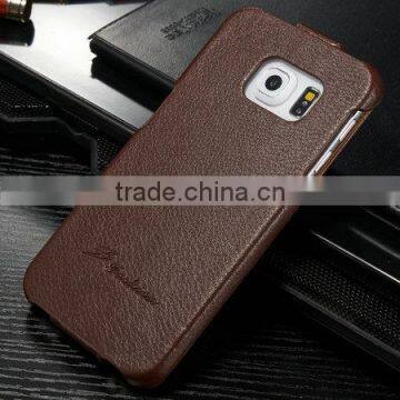 for Samsung Galaxy s6 Edge Flip Case With Real Leather Material photo-2