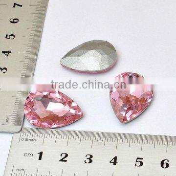 mobile phone case accessories 25mm teardrop pink rhinestone decoration DIY phone decoration