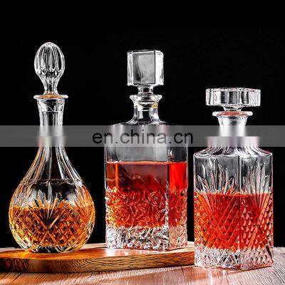 Premium Quality Borosilicate Rock European Cheap Classic Texture Square Whiskey Glass