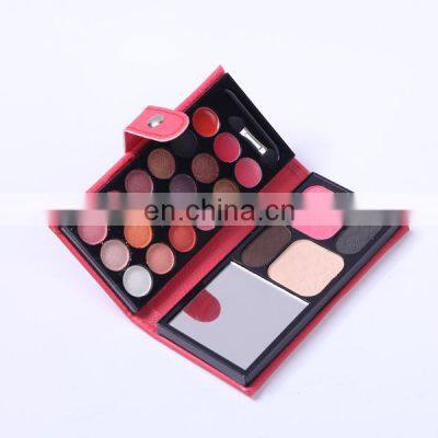Wallet Shape Affordable Creative Design Leather Packing Combo Eye Shadow Palette Packaging Case