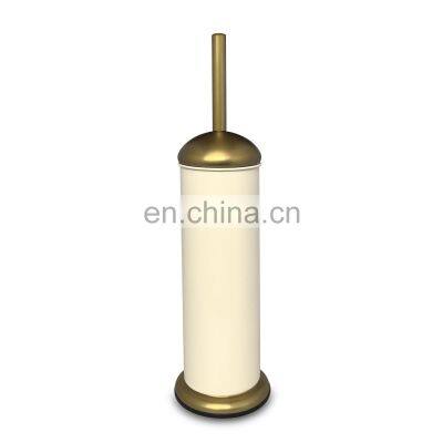 3L Gold White With Toilet Brush Garbage Trash Bin Garbage Bin Waste Bin Pedal Stainless Steel Mini Trash Can photo-5
