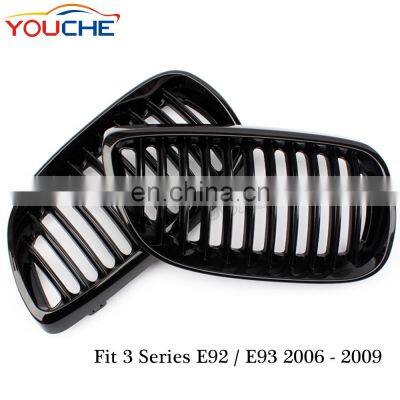 ABS Black Front Hoot Kidney Grille for BMW 3 Series E92 E93 M3 Pre-LCI 2006-2009 & E90 M3 Car Grill photo-4