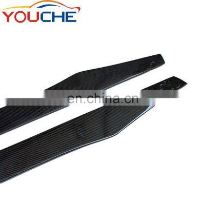 215CM Carbon Fiber Side Skirts Extension for BMW 3 4 5 6 Series F30 F32 F33 F10 F12 F13 Universal Side Skirts