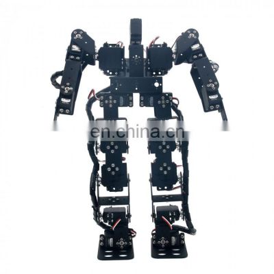 17DOF Biped Servo Bracket Ball Bearing Black Robotic Educational Robot Humanoid Robot Kit