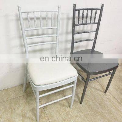 Hot selling white resin folding chairs luxury dinner table chair napoleon