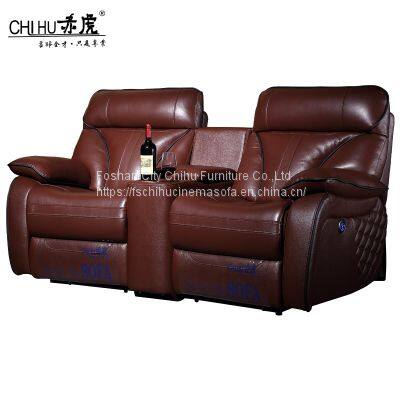 CHIHU Furniture Genuine Leather Electric Recliner Living Room Sofa Home Use Movie Cinema Sofa Set photo-5