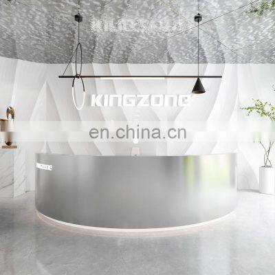 Commercial Spa Counter Table Front Desk Reception Desk Display Case Black Reception Desk photo-4