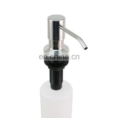 Chinese Factory Plastic Kitchen Soap Bottle Dispenser With Stainless Steel Pump Liquid For Sanitizer Wholesale