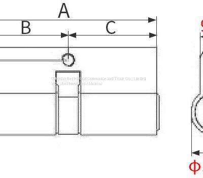 Double Open Euro Profile Brass Lock Cylinder, With Stainless Steel Reinforced Beam photo-5