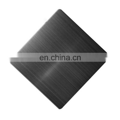 SS 304 321 316 316l Black Hairline Stainless Steel Sheet